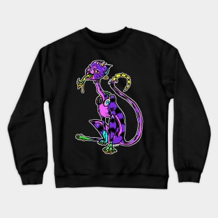 Neon Demon Cat Crewneck Sweatshirt